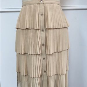 Silk Valentino Ruffle Skirt, Made in Italy